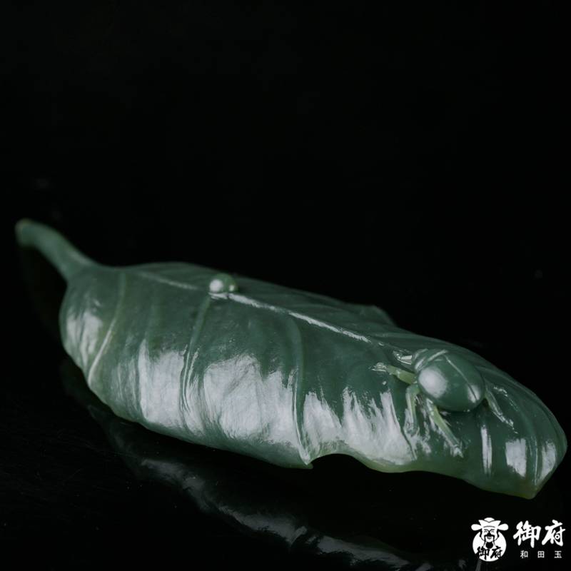 新疆和田玉青玉籽玉摆件 富甲天下 37.5克 图片2
