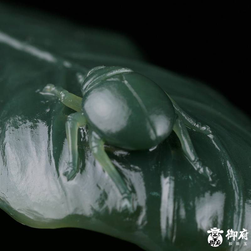 新疆和田玉青玉籽玉摆件 富甲天下 37.5克 图片5