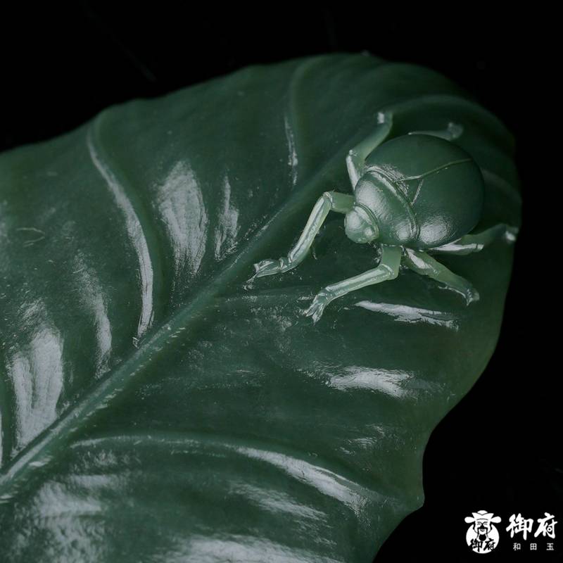 新疆和田玉青玉籽玉摆件 富甲天下 37.5克 图片6