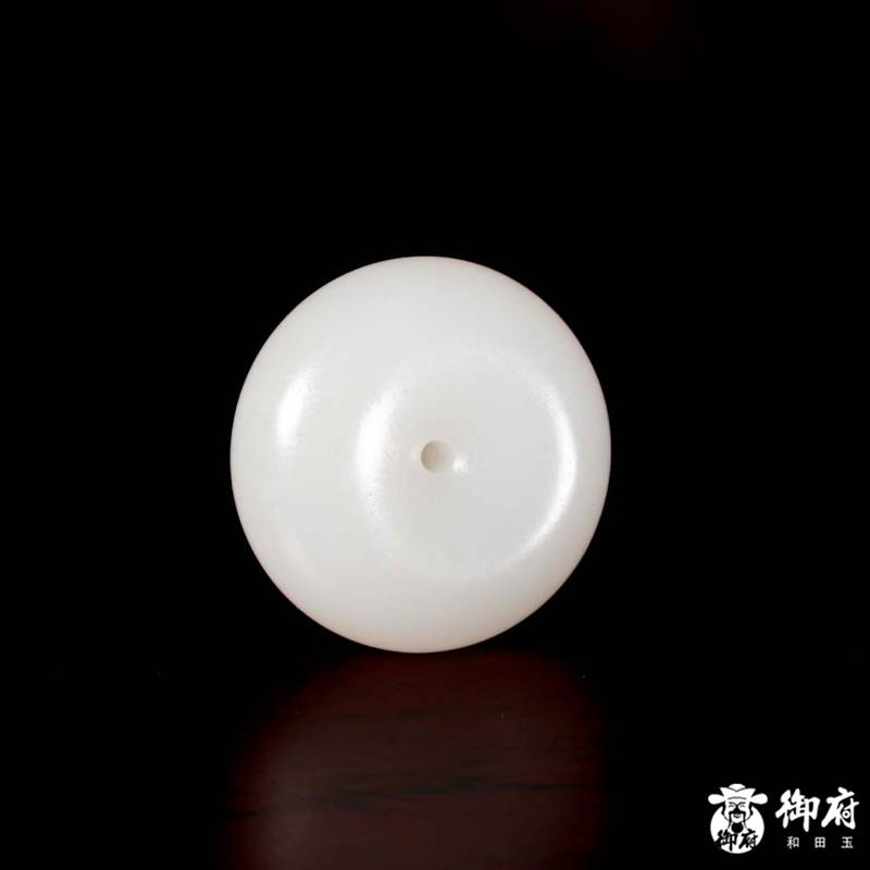 新疆和田玉白玉籽玉挂件 平安扣 10.2克 图片5