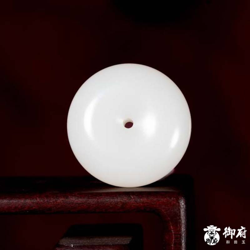 新疆和田玉白玉籽玉挂件 平安扣 10.2克 图片6