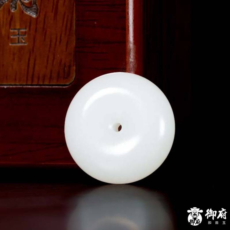 新疆和田玉白玉籽玉挂件 平安扣 10.2克 图片7