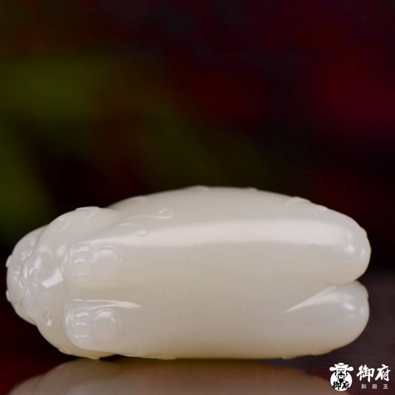新疆和田玉白玉籽玉 挂件 如虎添翼 35克 图片6
