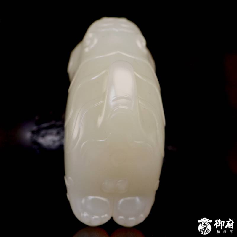 新疆和田玉白玉籽玉 挂件 如虎添翼 35克 图片7