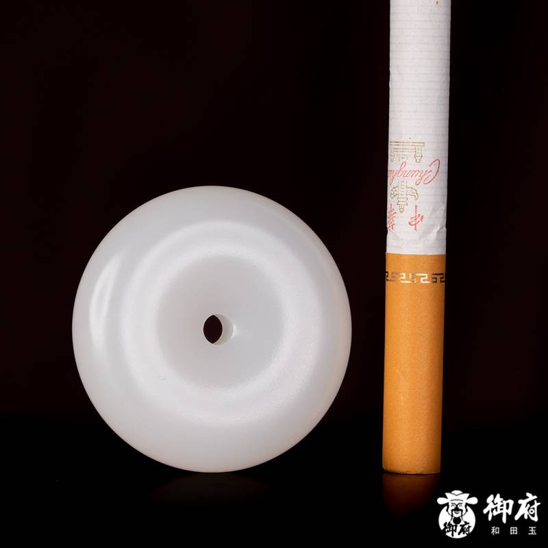 新疆和田玉白玉挂件 平安扣 30.2克