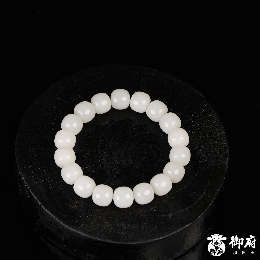 新疆和田玉白玉 手串 50.3克 圖片2