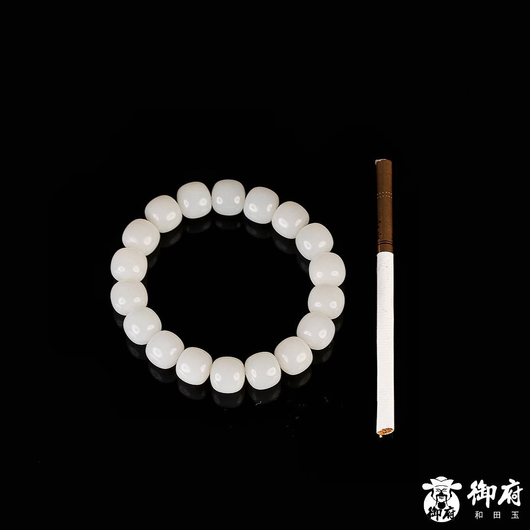 新疆和田玉白玉 手串 50.3克 圖片8