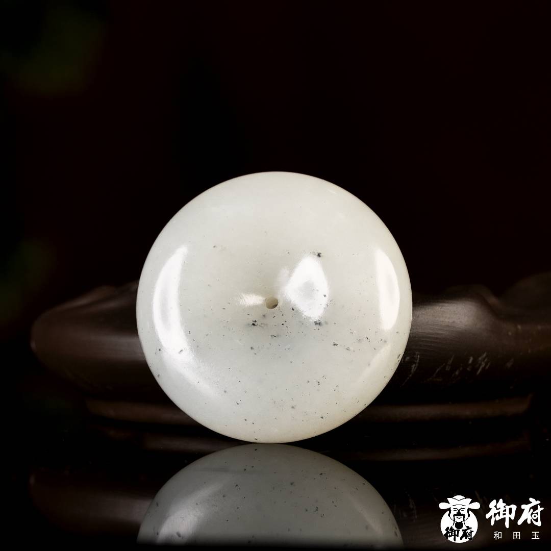 新疆和田玉青花籽玉 掛件 平安扣 25.8克 圖片2