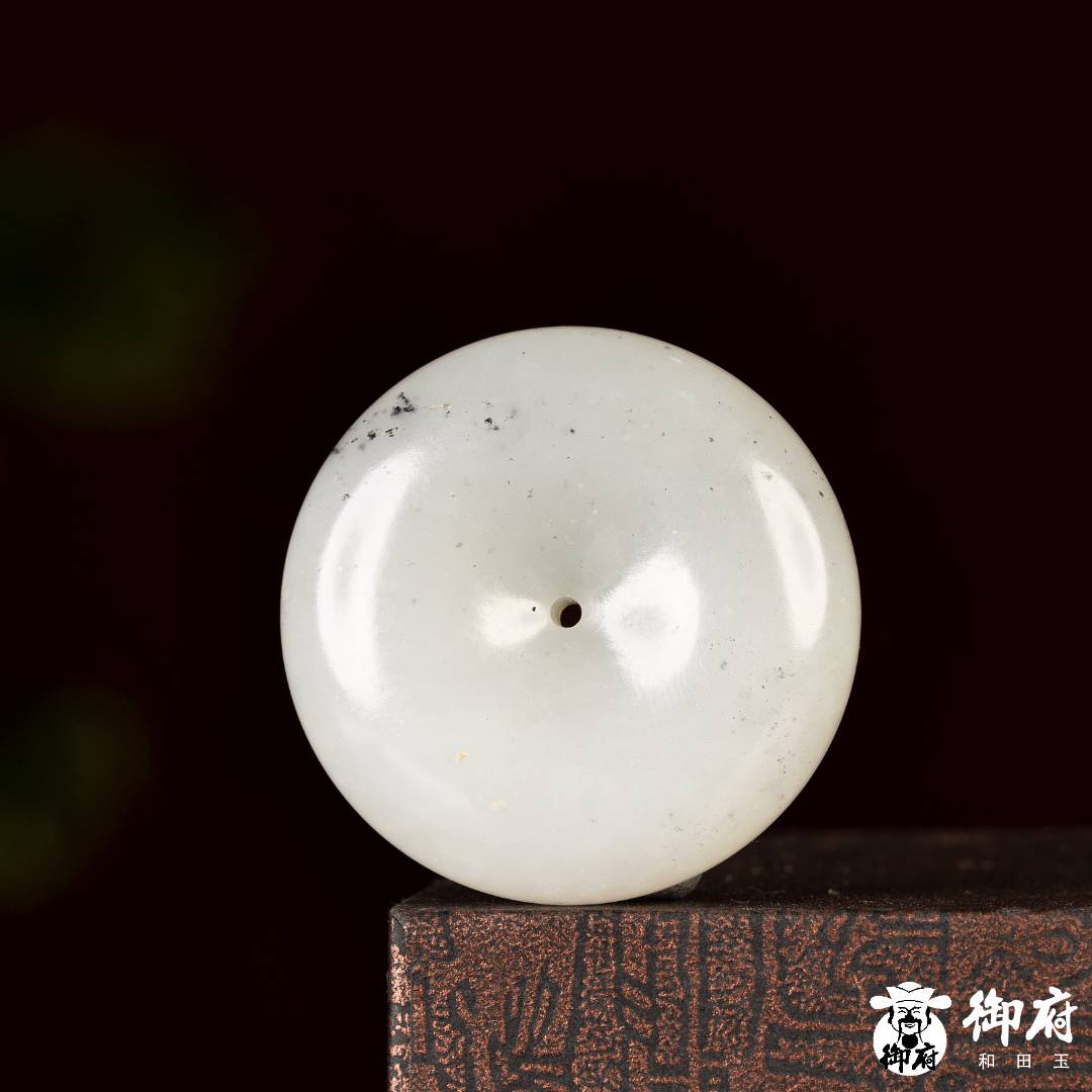 新疆和田玉青花籽玉 掛件 平安扣 25.8克 圖片3