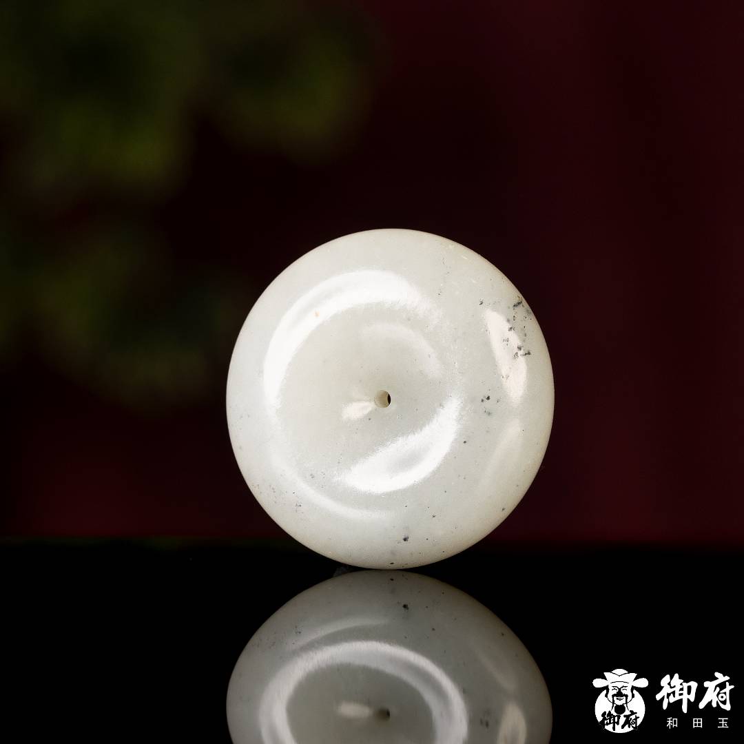 新疆和田玉青花籽玉 掛件 平安扣 25.8克 圖片6