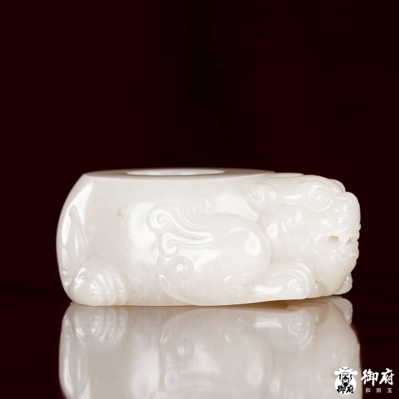 新疆和田玉白玉籽玉 把件 聚財(cái)守祿 54.6克 圖片7