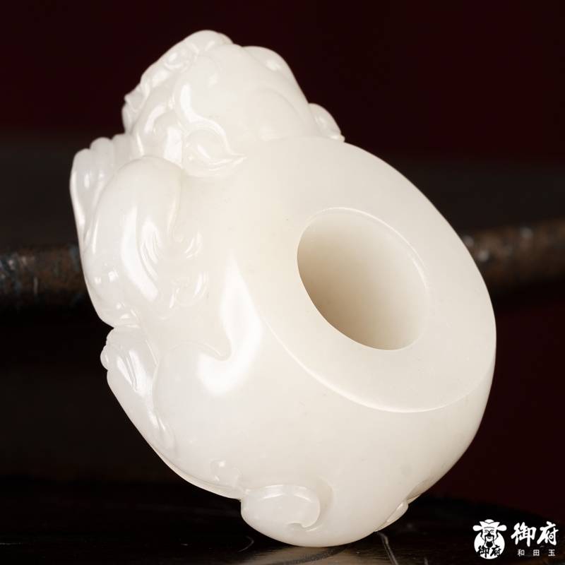 新疆和田玉白玉籽玉 把件 聚財(cái)守祿 54.6克 圖片2