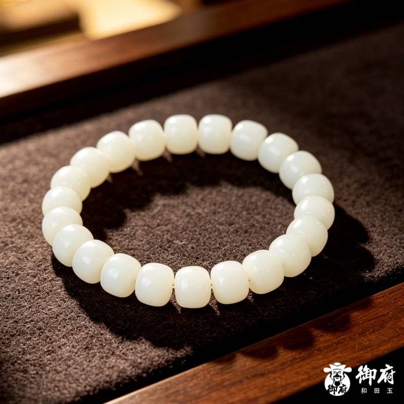 新疆和田玉白玉手串 35.6克