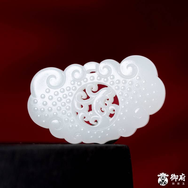 新疆和田玉白玉籽玉对牌 龙凤呈祥 35.2克 图片8