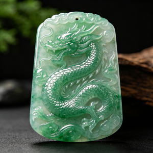 翡翠龙牌吊坠怎么选好雕工