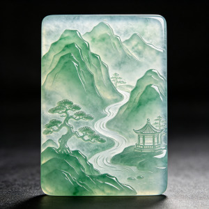翡翠山水牌价格,雕工对价格影响有多大