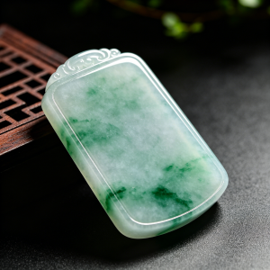 翡翠无事牌怎么鉴别真假,打光看内部裂纹和棉絮分布方法