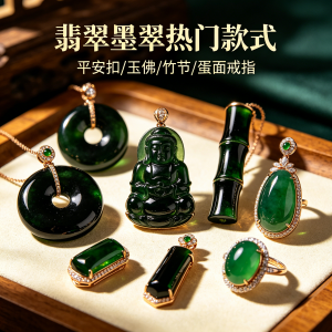 翡翠印章送领导选什么材质显尊重，选墨翠或黄翡雕工精细为佳