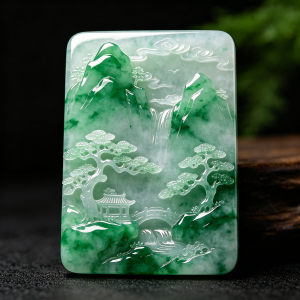 翡翠山水牌价格,雕工对价格影响有多大