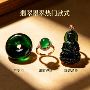 翡翠印章送领导选什么材质显尊重，选墨翠或黄翡雕工精细为佳