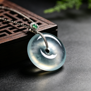 玻璃种翡翠吊坠为什么贵,种水通透产量稀少起莹光难得
